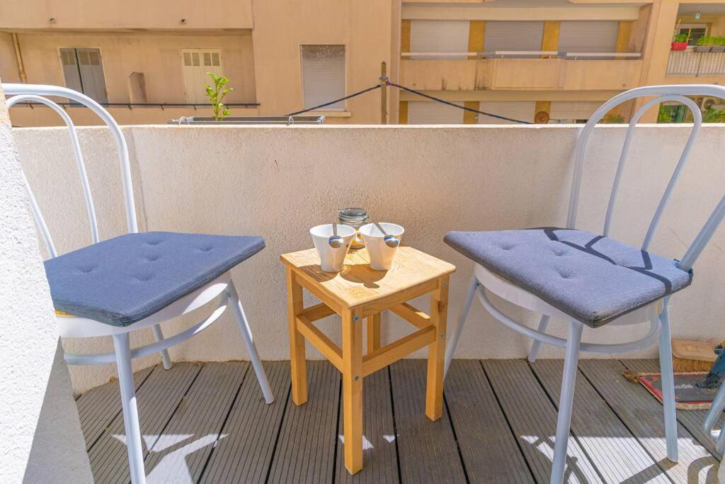 Bel Appart Climatise A 5 Min Plage Des Catalans Apartamento Marselha Exterior foto